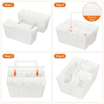 Lifewit Portable Shower Caddy for Bathroom Essentials