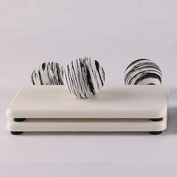 NiuYichee 2 PCS Bathroom Sink Vanity Trays(6.3" * 3.15"), Diatomaceous Earth Coasters, Kitchen Soap ...