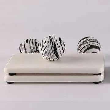 NiuYichee 2 PCS Bathroom Sink Vanity Trays(6.3" * 3.15"), Diatomaceous Earth Coasters, Kitchen Soap ...