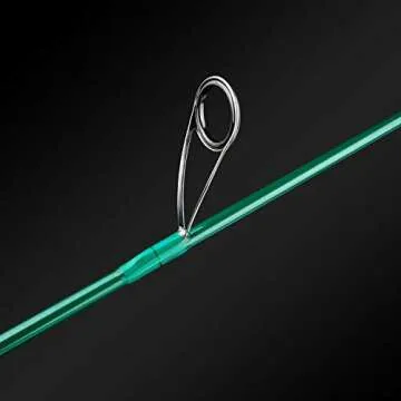 BERRYPRO Ultralight Spinning Fishing Rod, Travel Spinning Rod with Solid Carbon tip Fast Action, 2-8lbs, 1/32-1/8oz (6', 6'6'') (6'-Ultra Light-2pc)