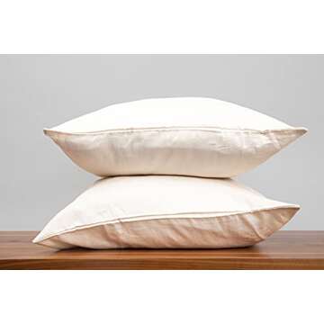 100% Organic Cotton Sheets Set - GOTS Certified, 300 Thread Count, Deep Pocket Sateen Sheet Set - Hypoallergenic, All-Season, Breathable, Soft Sheet Set