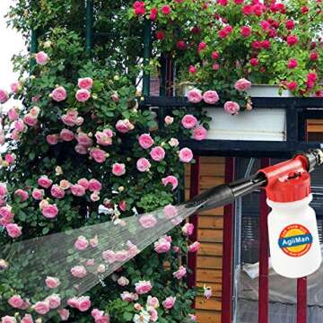 AgiiMan Car Wash Foam Gun - Foam Cannon, Garden Hose Sprayer with Adjustment Ratio Dial Blaster, Auto Detailing Cleaning Soap Cleaner, No Pressure Washer Required