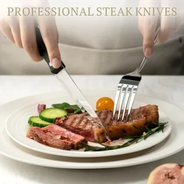 Astercook 24-Piece Silverware Set with Steak Knives
