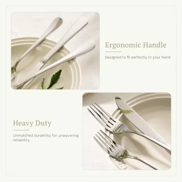 Astercook 24-Piece Silverware Set with Steak Knives