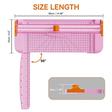 Paper Cutter 12 Inch Titanium Trimmer for Crafting Needs