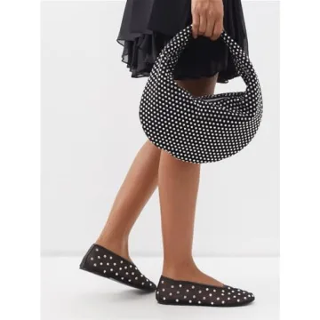 Stylish Yishaweiqi Rhinestone Ballet Flats for Women