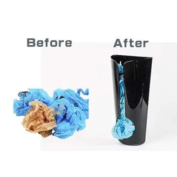 FitWell Grocery Bag Holder & Trash Bag Dispenser - Plastic Bag Storage Organizer for Home Improvement Items - Bag Saver for Plastic Bags - Restroom Organizers and Storage (Black)