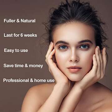 Duoffanny 2-In-1 Eyelash & Eyebrow Kit, Professional Lash & Brow Color Kit, Lasting for 6 Weeks DIY ...