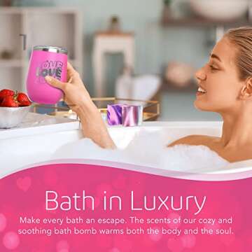 Love Spa Gift Basket for Women - Self Care Basket, Relaxation, Pampering Gift for Girlfriend, Wife, ...