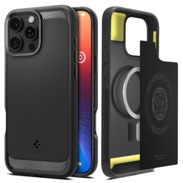 Spigen Rugged Armor MagFit iPhone 16 Pro Max Case - Military Protection