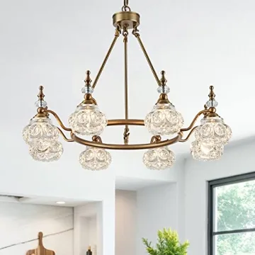 ZILANL Modern 8-Light Chandelier for Kitchen and Living Room