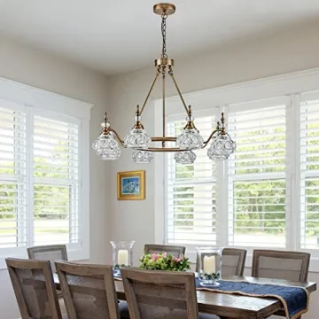 ZILANL Modern 8-Light Chandelier for Kitchen and Living Room