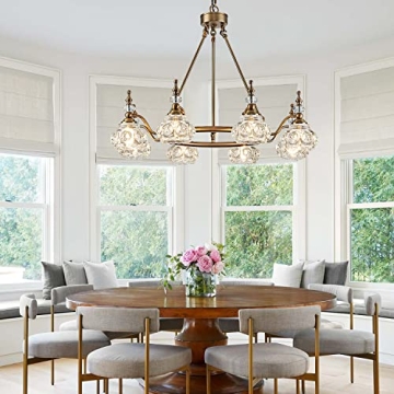 ZILANL Modern 8-Light Chandelier for Kitchen and Living Room