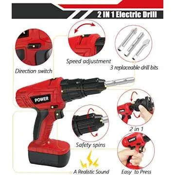 Kids Tool Set with Electric Toy Tools for Creative Play