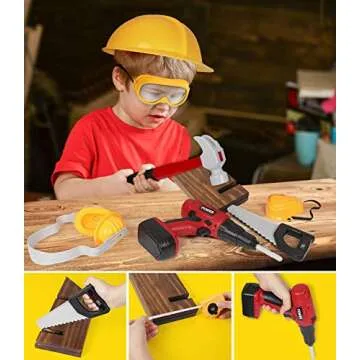 Kids Tool Set with Electric Toy Tools for Creative Play