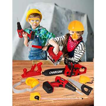 Kids Tool Set with Electric Toy Tools for Creative Play