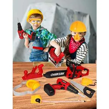 Kids Tool Set with Electric Toy Tools for Creative Play