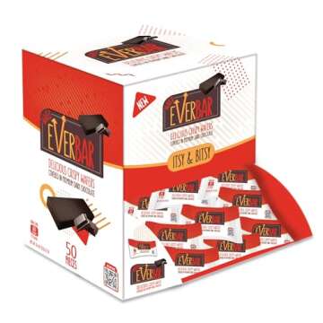 Itsy Bitsy - Dark'n Crispy Chocolate Mini Bars| Non-GMO, Dark Chocolate Wafer Candy Mini Bar | On th...