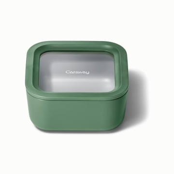 Stylish Caraway Glass Food Storage Container - Non-Toxic, 4.4 Cup