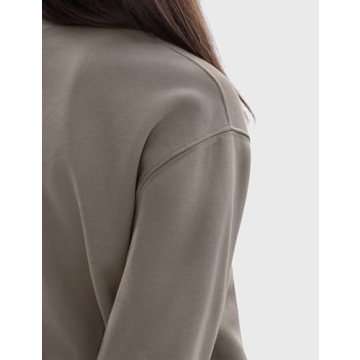 PUMIEY Oversized Women’s Crewneck Sweatshirt with Pockets