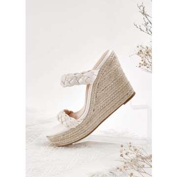 Coutgo Women's Stylish Wedge Sandals for Summer Wear