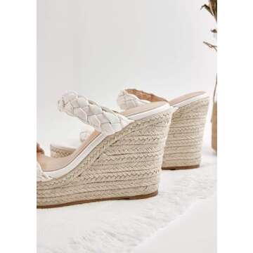 Coutgo Women's Stylish Wedge Sandals for Summer Wear