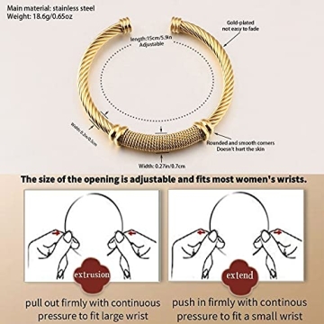 Dorriss Cable Cuff Bracelet for Stylish Women - Adjustable Design