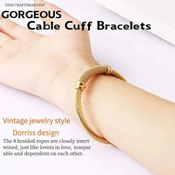 Dorriss Cable Cuff Bracelet for Stylish Women - Adjustable Design