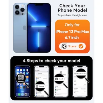 CANSHN Shockproof iPhone 13 Pro Max Case - Hot Pink