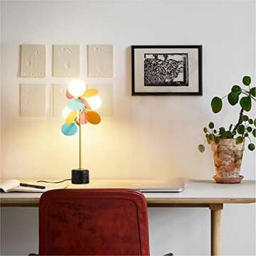BOKT Modern Frosted Globe Table Lamp for Living Rooms
