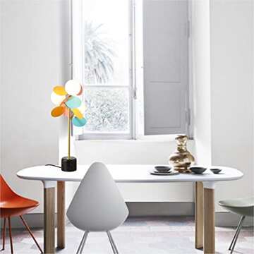 BOKT Modern Frosted Globe Table Lamp for Living Rooms