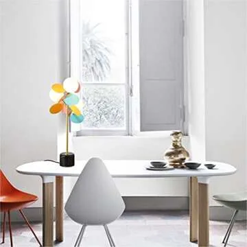 BOKT Modern Frosted Globe Table Lamp for Living Rooms