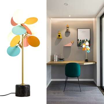 BOKT Modern Frosted Globe Table Lamp for Living Rooms