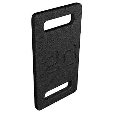 Fitvids 20-Pound Cast Iron Plate for Strength Training and Fitness Workouts