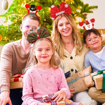 HOVACY Christmas Headbands - Fun Holiday Party Gear