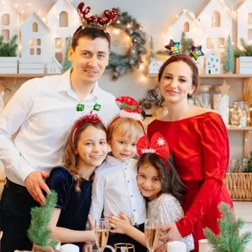 HOVACY Christmas Headbands - Fun Holiday Party Gear