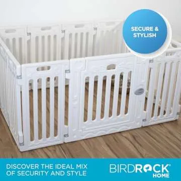 BIRDROCK HOME Dog Playpen - Safe & Versatile 12 Panel