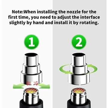 SEEKONE Heat Gun Nozzles Kit – 7 Durable Stainless Steel Accessories for Maximum Versatility