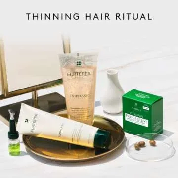 René Furterer TRIPHASIC Progressive Concentrated Serum - Hereditary & Hormonal Thinning Hair - Receding Hairline - Drug-Free - 8 ct., 30-Day Supply
