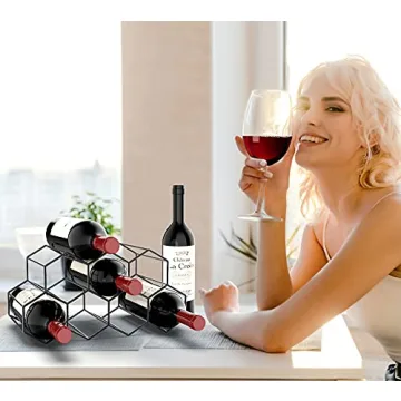 Countertop Freestanding Wine Rack for Home Kitchen Bar