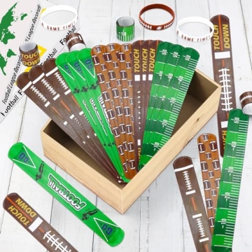 PIXHOTUL Football Silicone Wristbands Set for All Ages