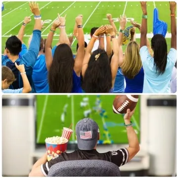 PIXHOTUL Football Silicone Wristbands Set for All Ages