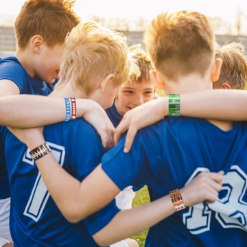 PIXHOTUL Football Silicone Wristbands Set for All Ages