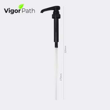 Black Coffee Syrup Pumps - Dispenser Pump for Syrup Bottles Coffee Flavoring Syrup Pump Fits 25.4 Oz/ 750ml Bottles - 4 pack