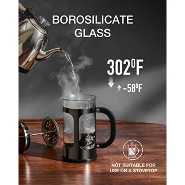 BAYKA 34 Ounce French Press Coffee Maker for Home Brewing