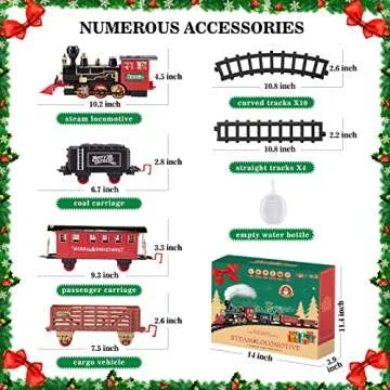 BainGesk Electric Train Set for Christmas Fun