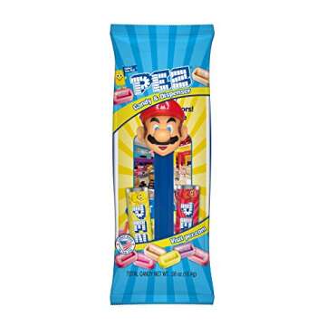 Super Mario PEZ Candy Assorted Dispensers - Pack of 12