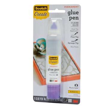 Scotch Scrapbookers Glue with Two-Way Applicator, 1.6 Ounce, (Pack of 3)