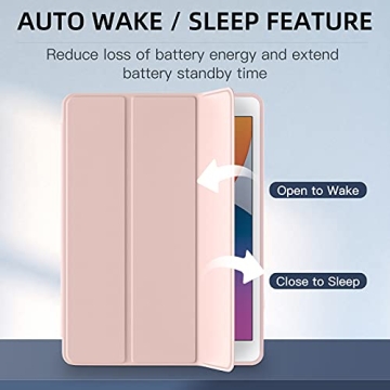 Mastten iPad Case with Pencil Holder - Rose Pink