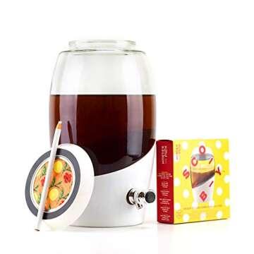 Mortier Pilon - Kombucha Starter Kit with Scoby - Kombucha Brewing Kit